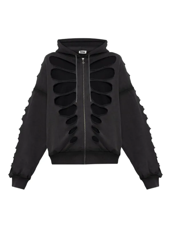 AVAVAV Shoulderless カットアウト パーカー | グレー | FARFETCH JP