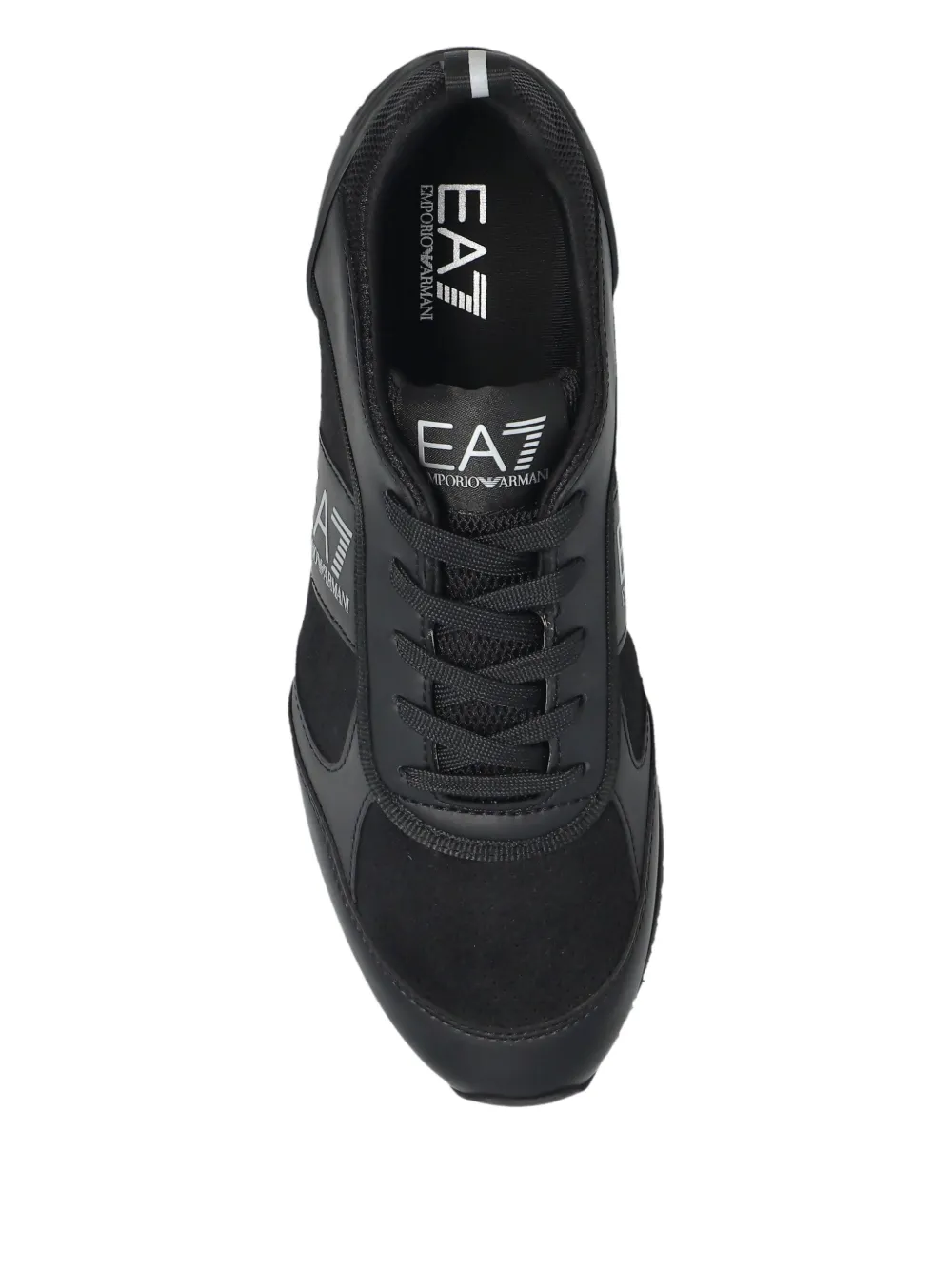 Ea7 Emporio Armani Sneakers met logoprint Zwart