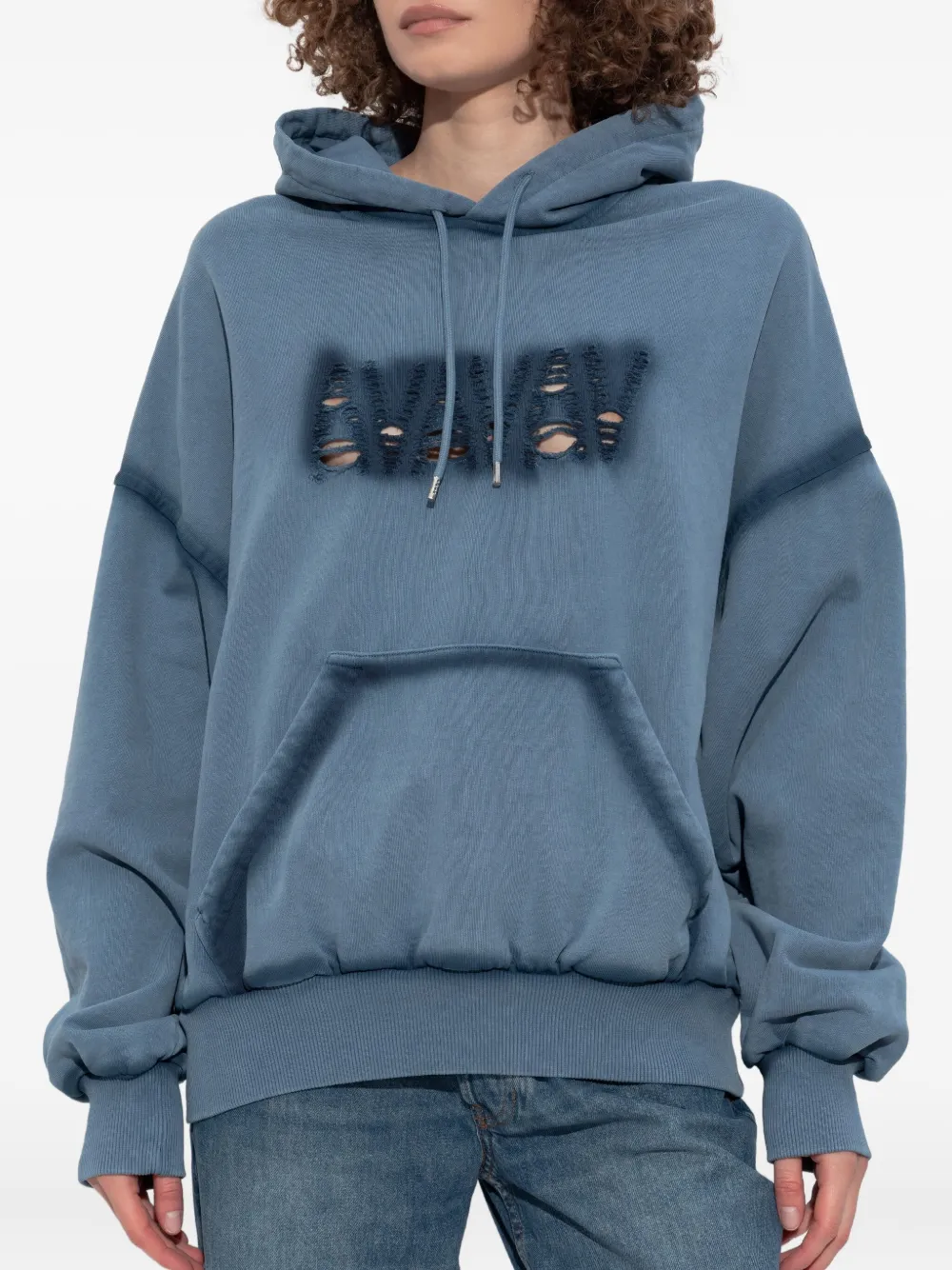 Avavav Drawstring Hoodie In Blue