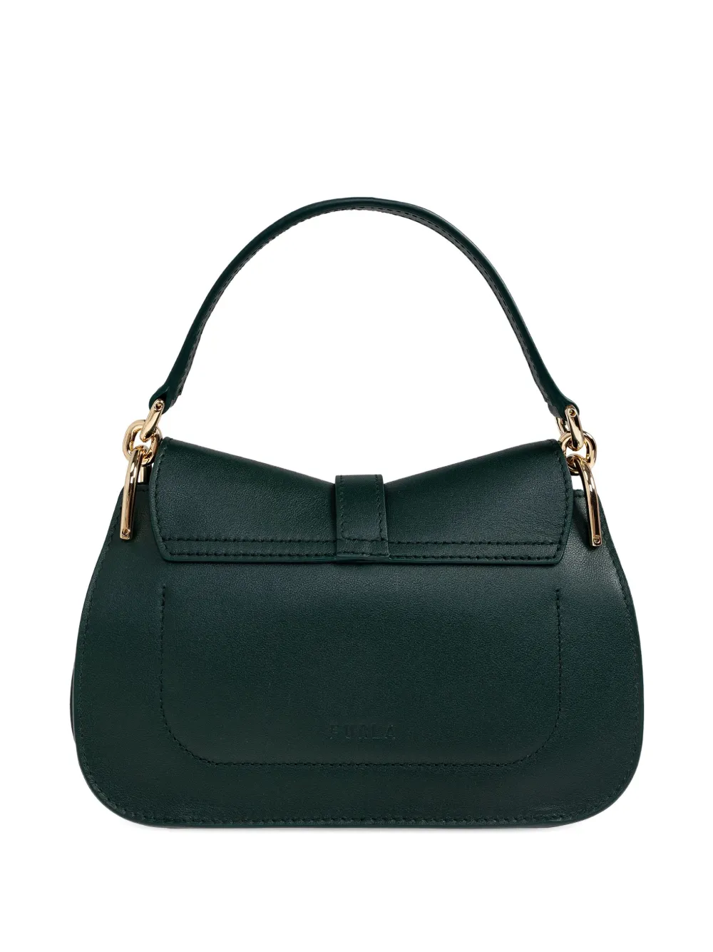 Furla Mini Flow Tote Bag In Green