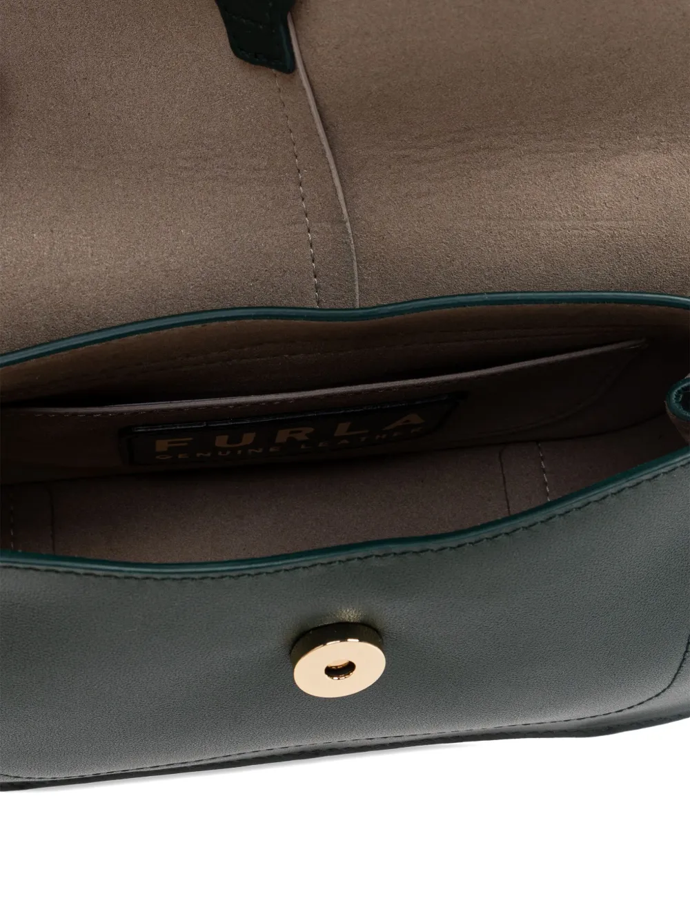 Furla Mini Flow Tote Bag In Green