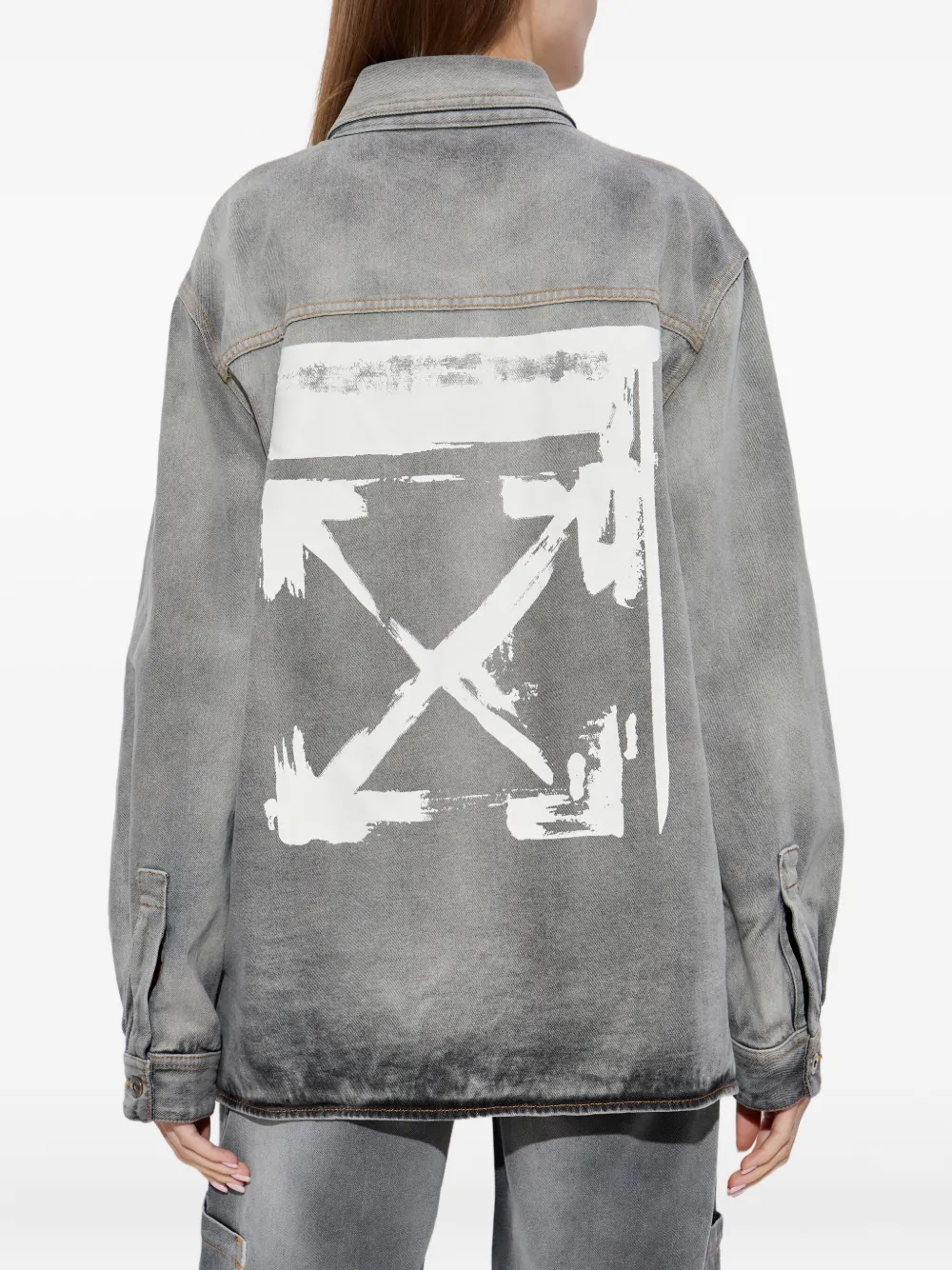 Off-white Long Sleeve Shirt In Gray