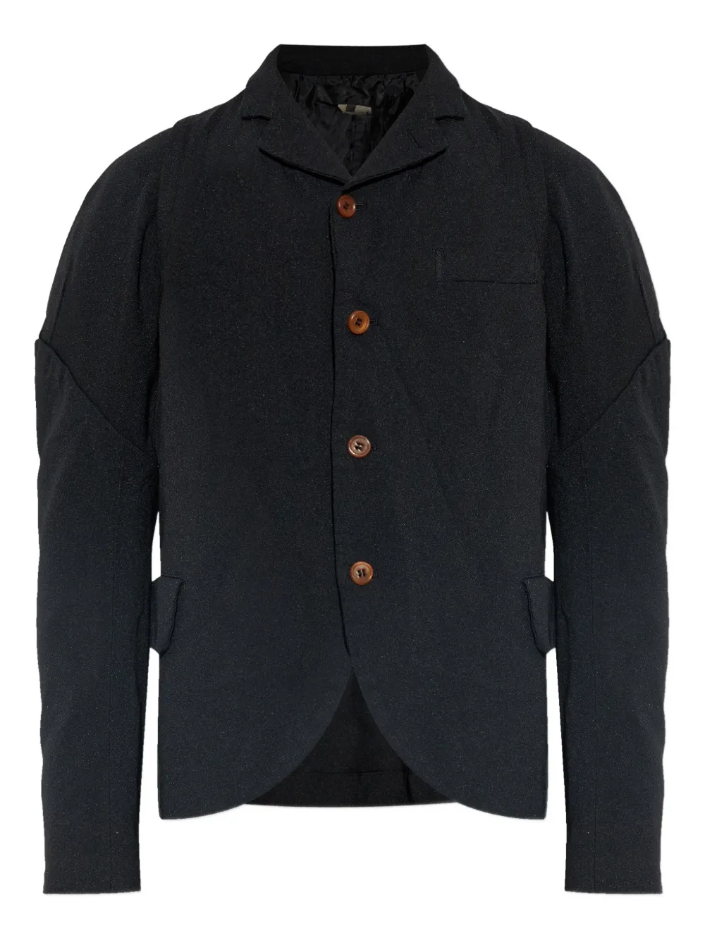 Comme Des Garçons Button Jacket In Black