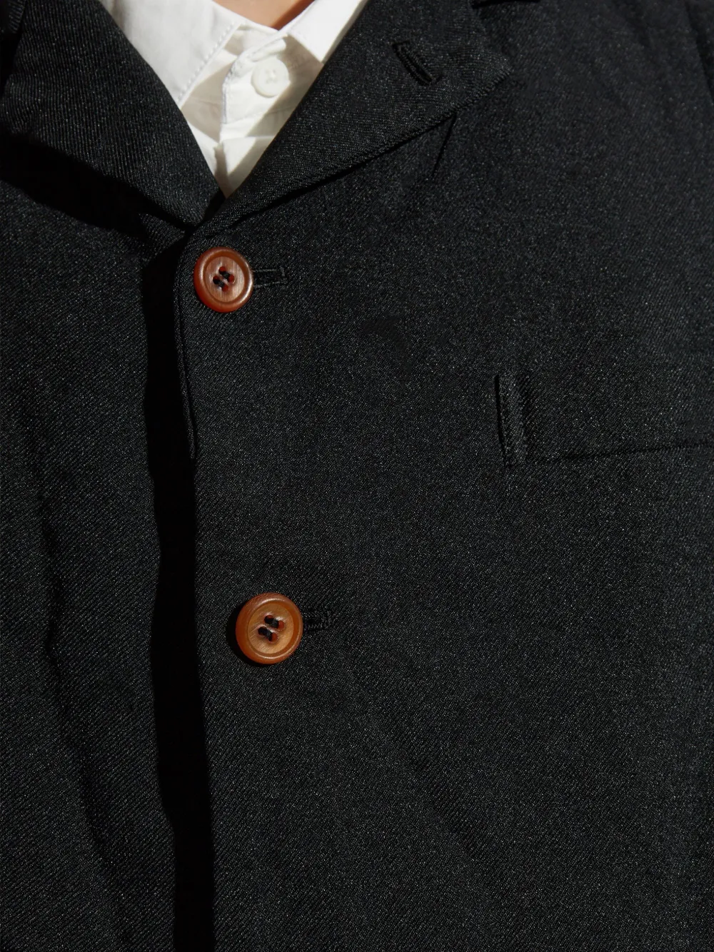 Comme Des Garçons Button Jacket In Black