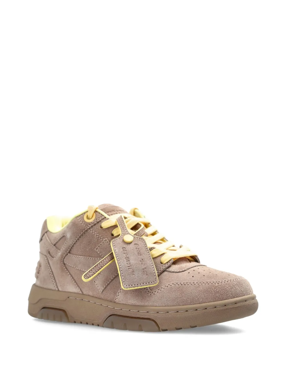 Off-White Arrow leather sneakers - Beige