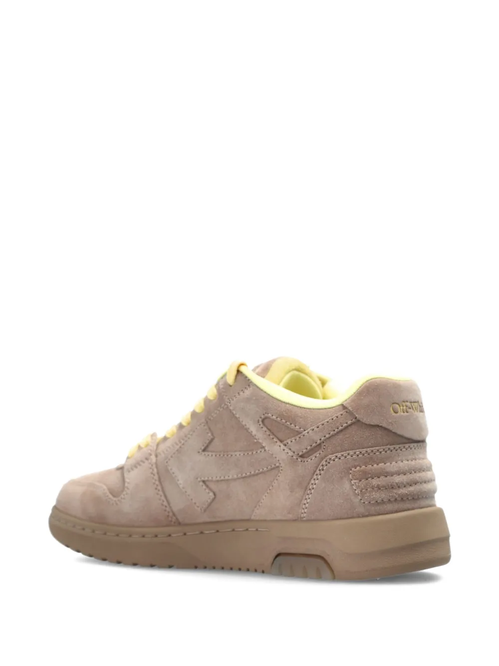 Off-white Arrow Leather Sneakers In Animal Print