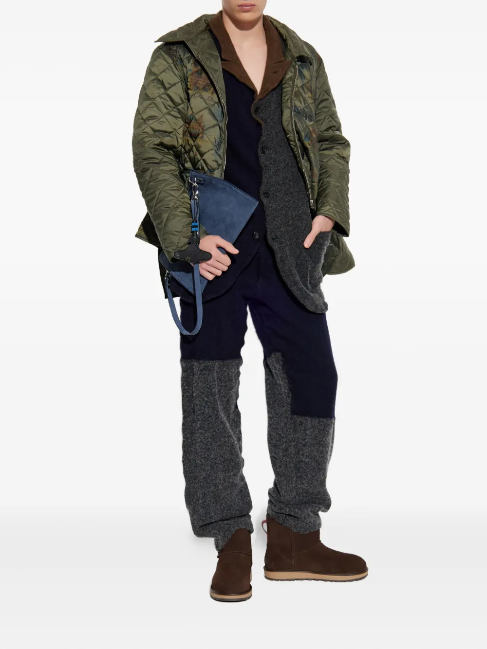 Comme Des Garçons Shirt Vest met enkele rij knopen Bruin