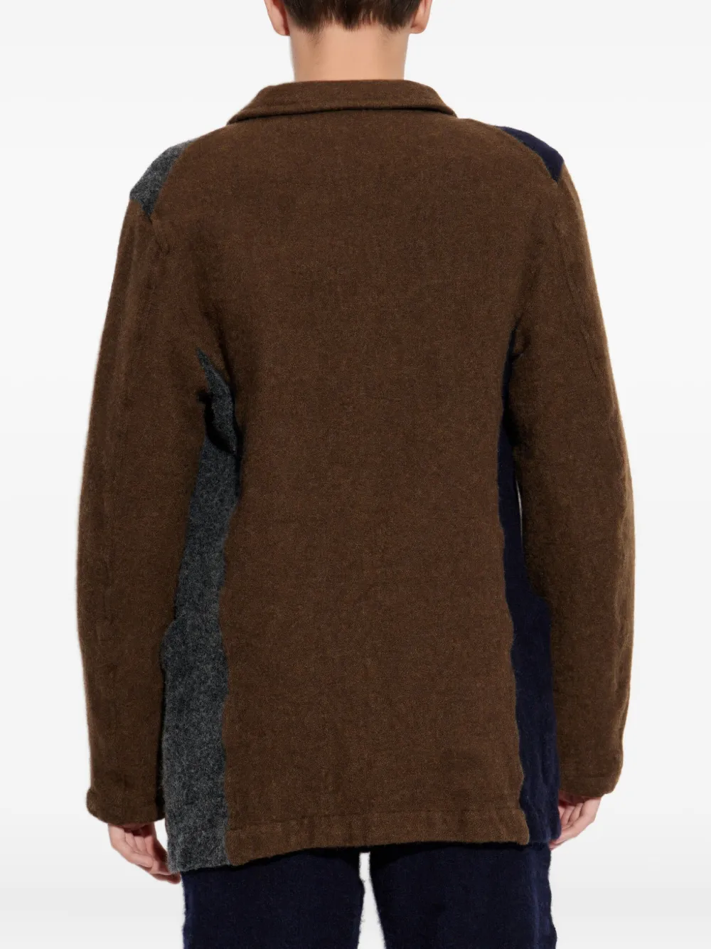 Comme Des Garçons Shirt Vest met enkele rij knopen Bruin