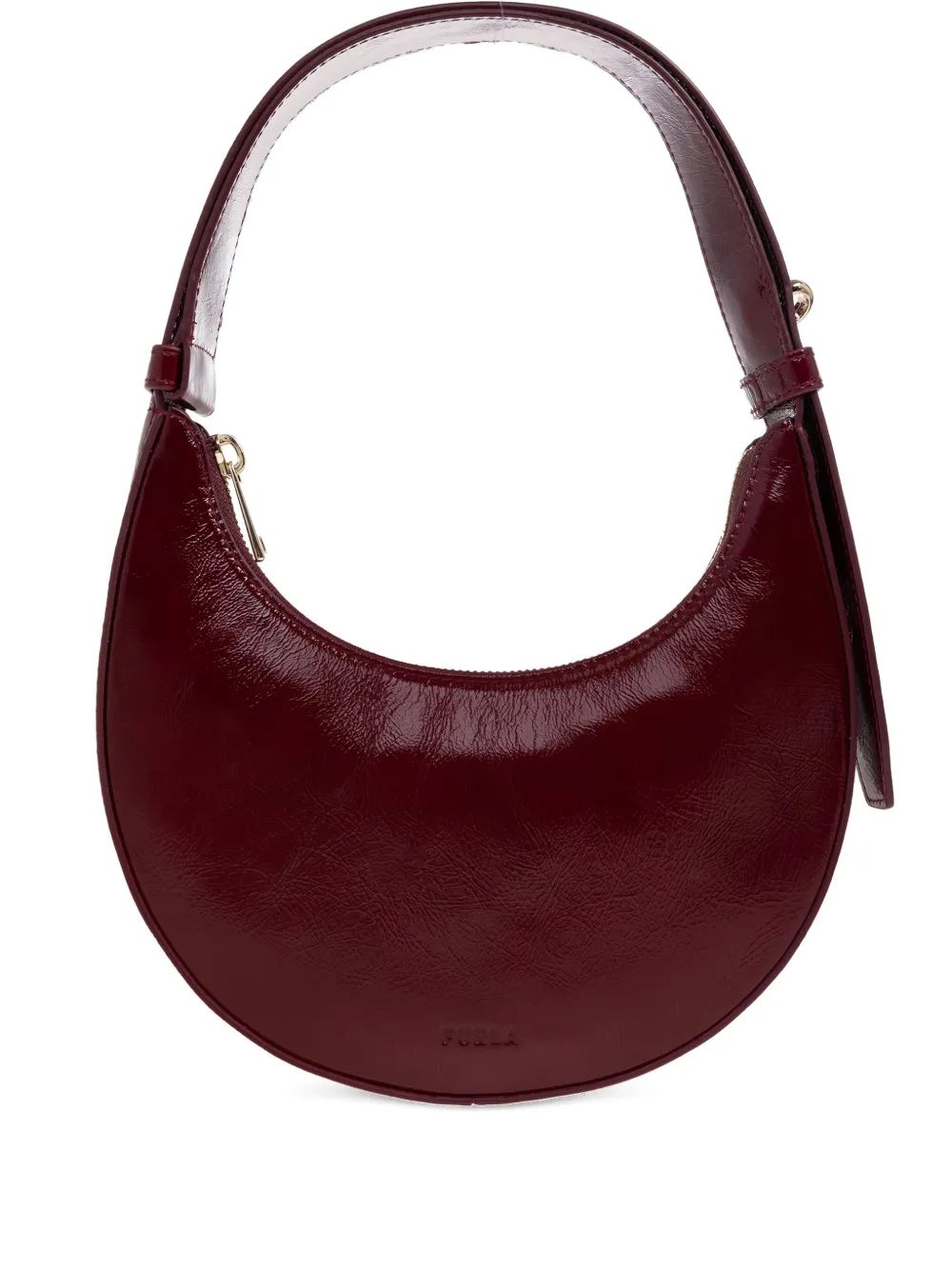 Furla Mini Delizia Tote Bag In Burgundy