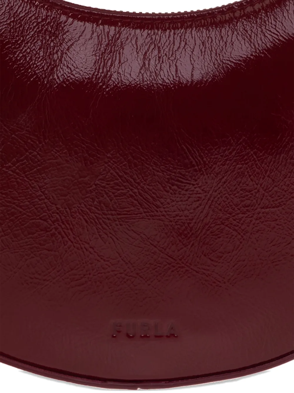 Furla Mini Delizia Tote Bag In Burgundy