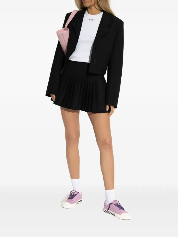 オフホワイト Off-White Vulcanized Undercut arrow-logo Low Sneakers | Pink