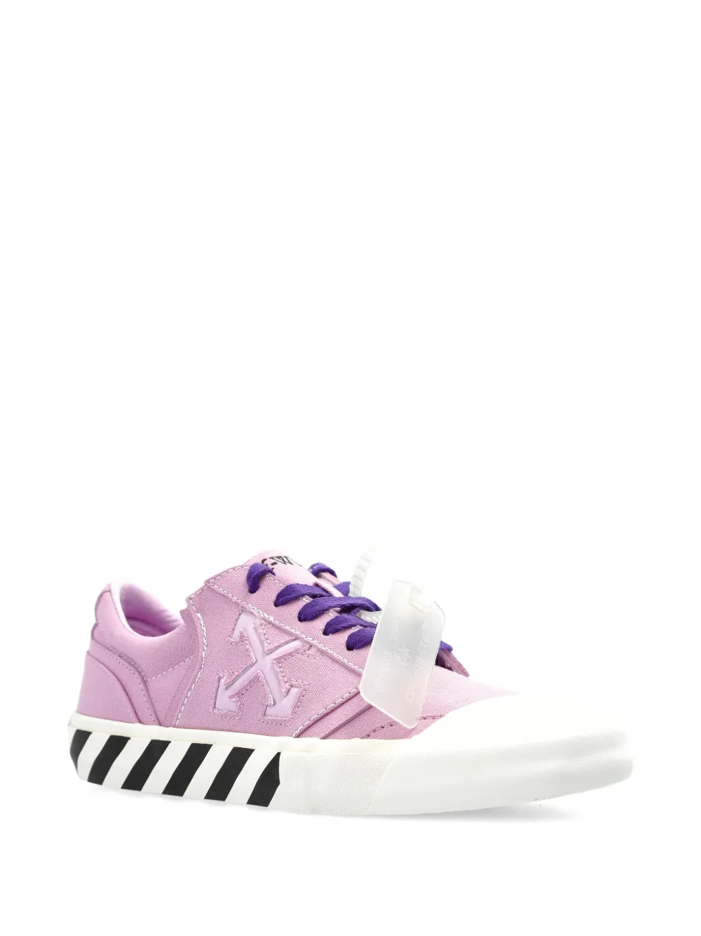 Off-White arrow-logo low sneakers - Roze