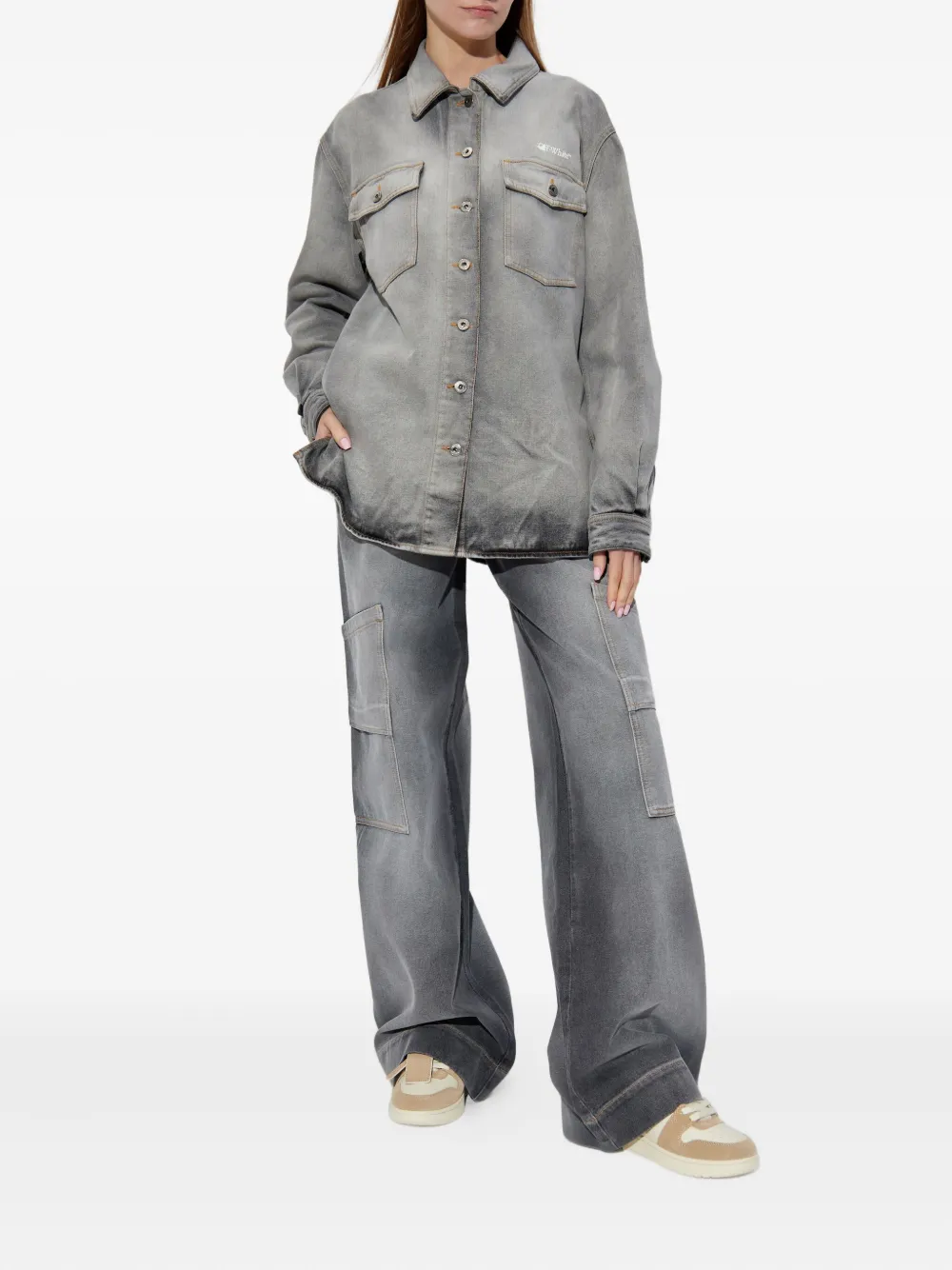 Off-White cargo-pocket jeans - Grijs