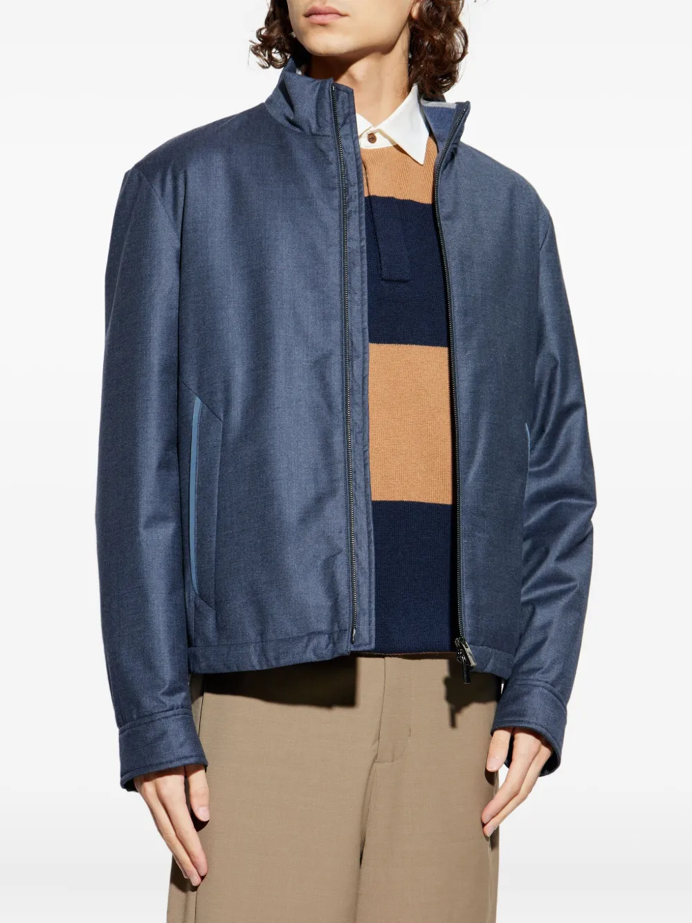 Paul & Shark Zip Jacket In Multi