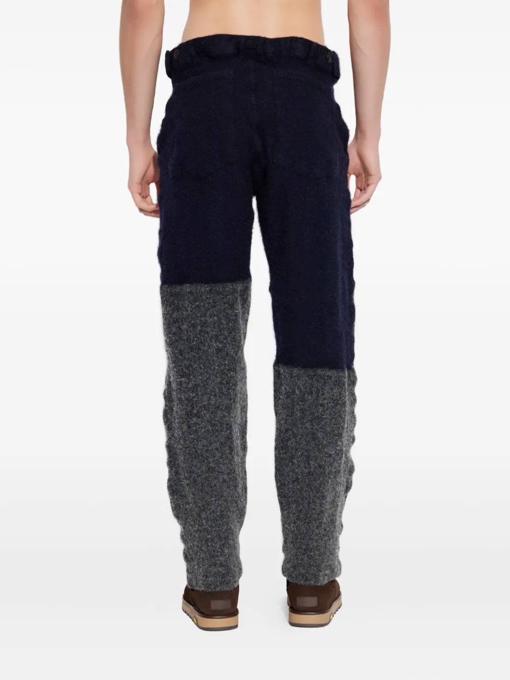 Comme Des Garçons Shirt Tweekleurige broek Blauw