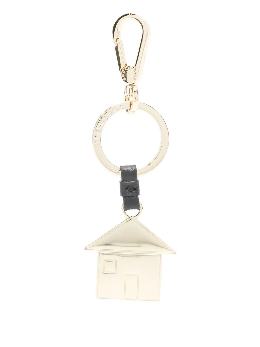 Coccinelle house charm keyring | Gold | Image 1