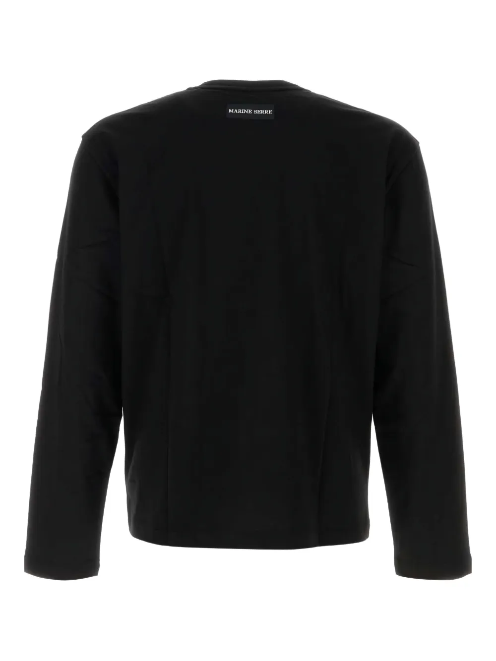 Marine Serre long-sleeve cotton T-shirt - Zwart