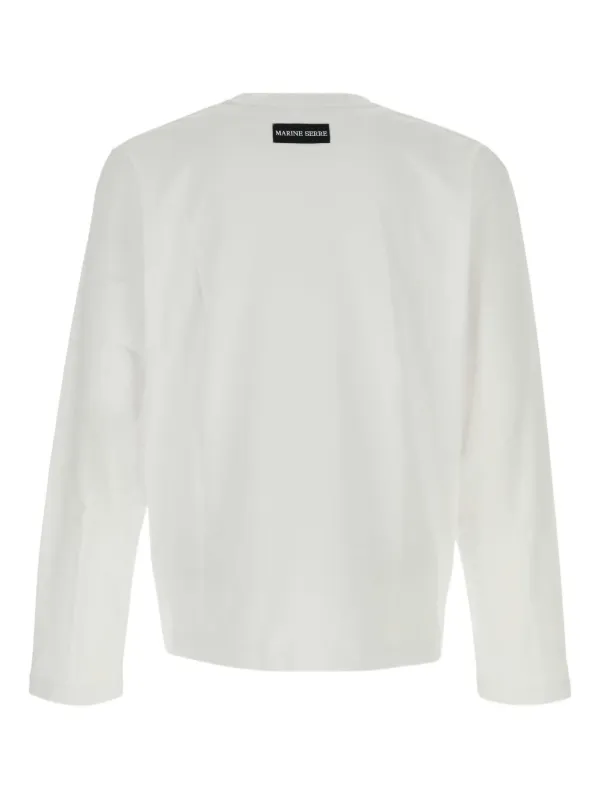 Marine Serre ロゴ Tシャツ | ホワイト | FARFETCH JP