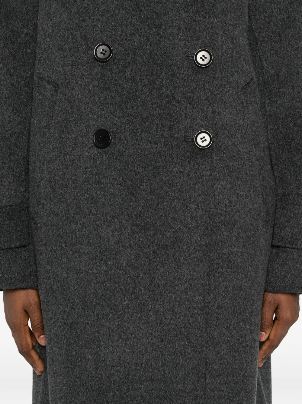 ASPESI Jas met dubbele rij knopen Grijs