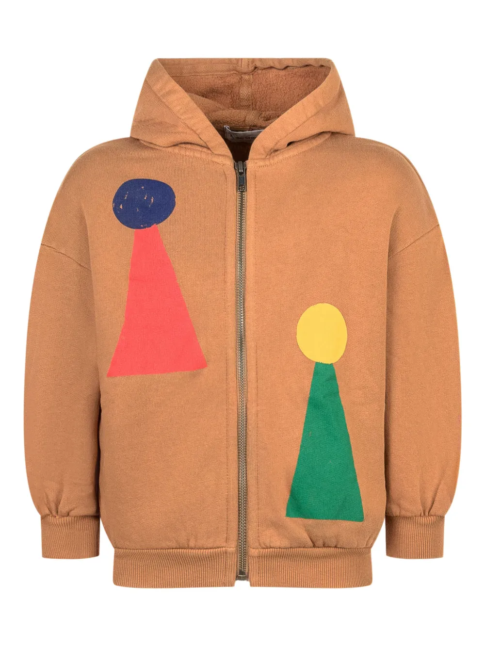 Bobo Choses Chess Pawn zip-up hoodie | Brown | Image 1