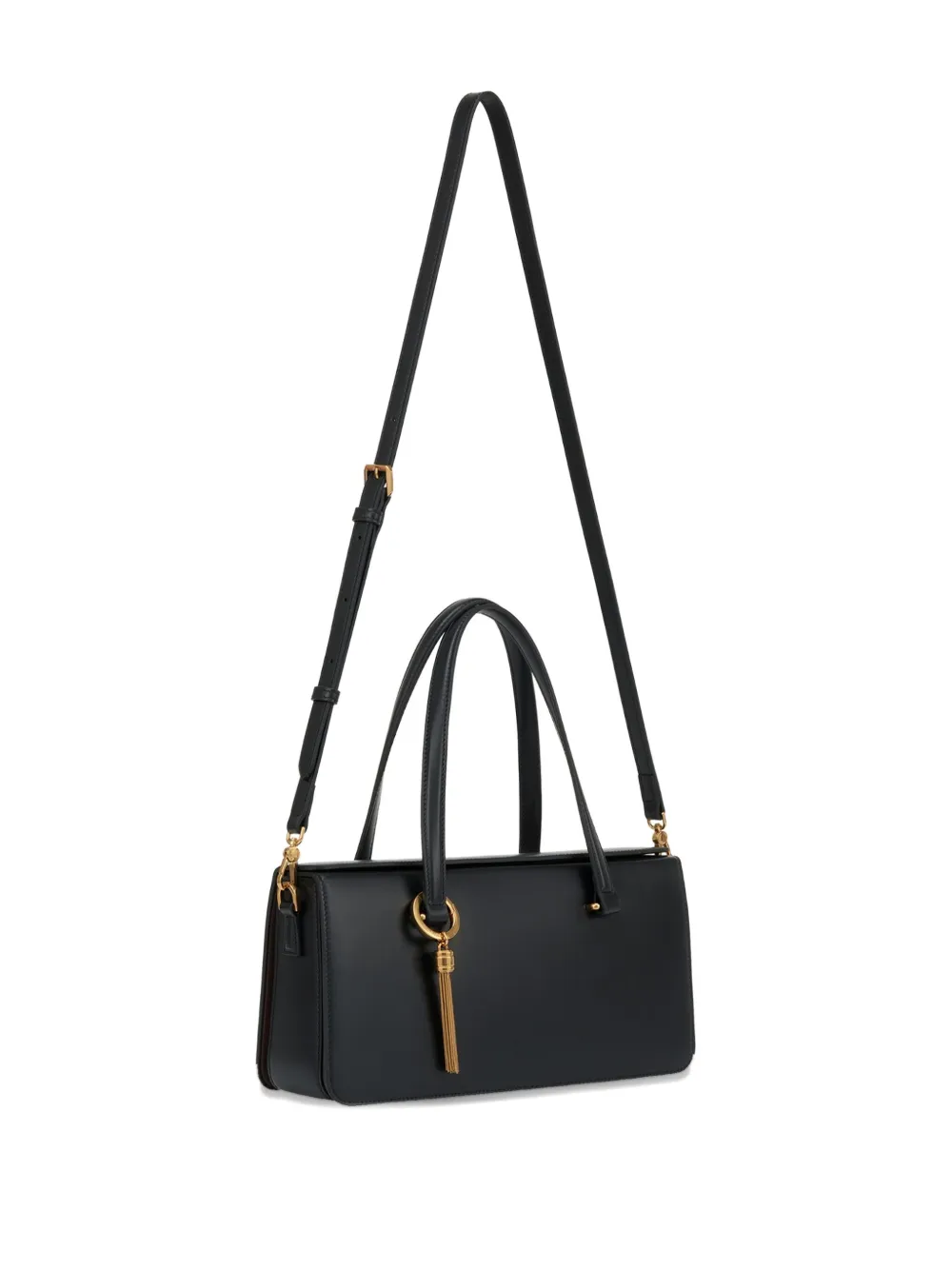 Potamy Medium Elongated Tote Bag In Black