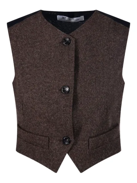 Max Mara veste boutonnée à empiècements