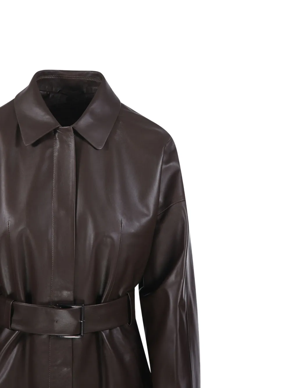 Desa 1972 Belted Jacket In Brown