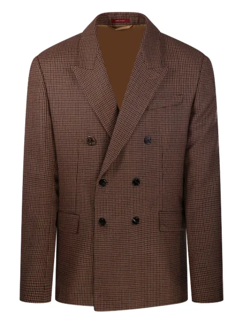 Gucci double-breasted checked jacket