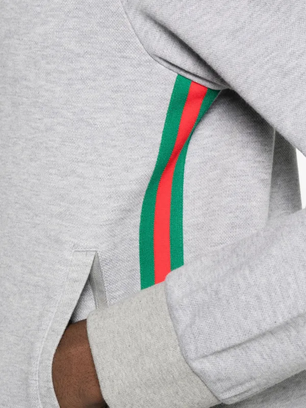 Gucci zip-up Sweatshirt | Grey | FARFETCH JO