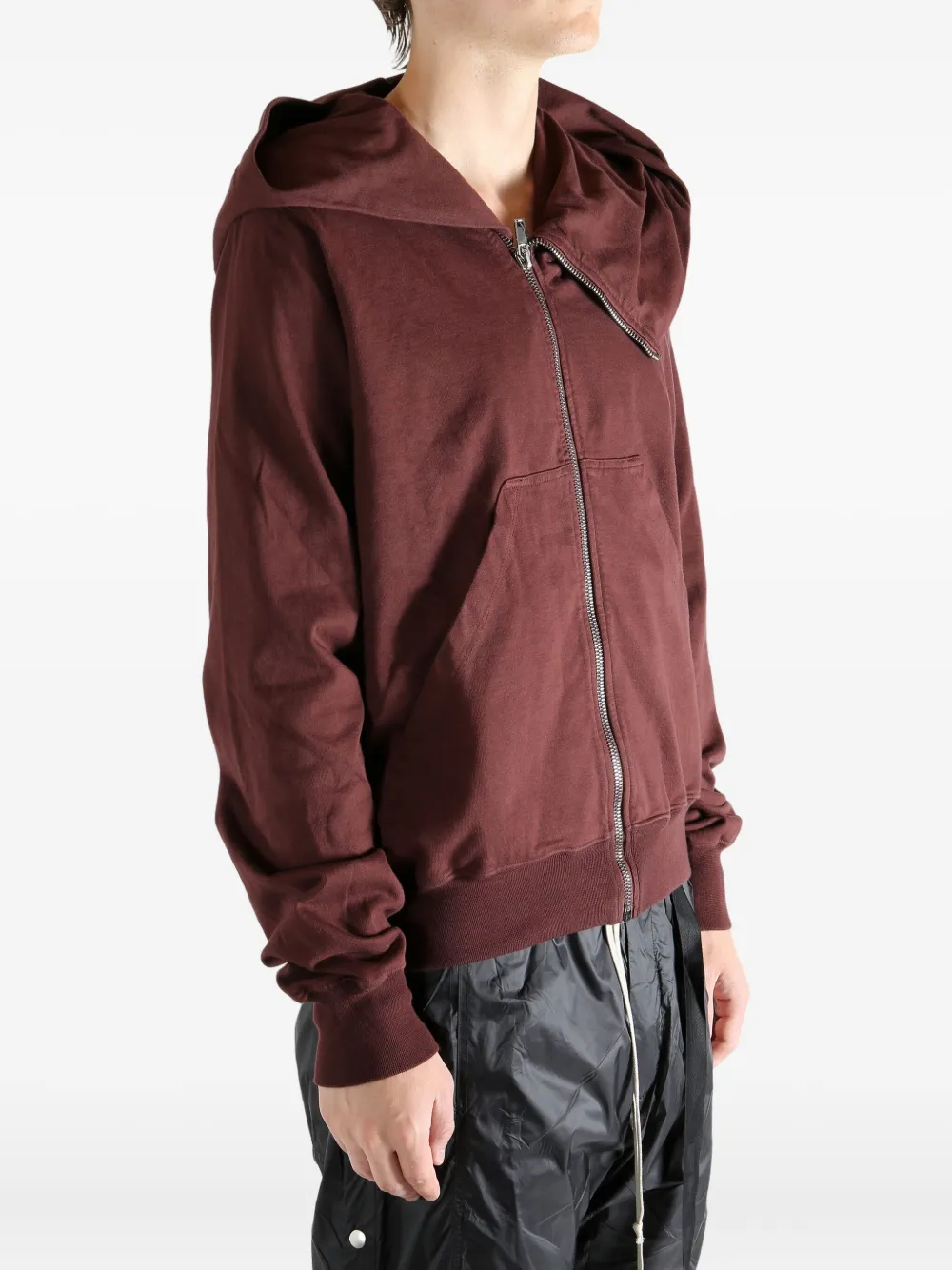 Rick Owens DRKSHDW Mountain hoodie met rits Rood