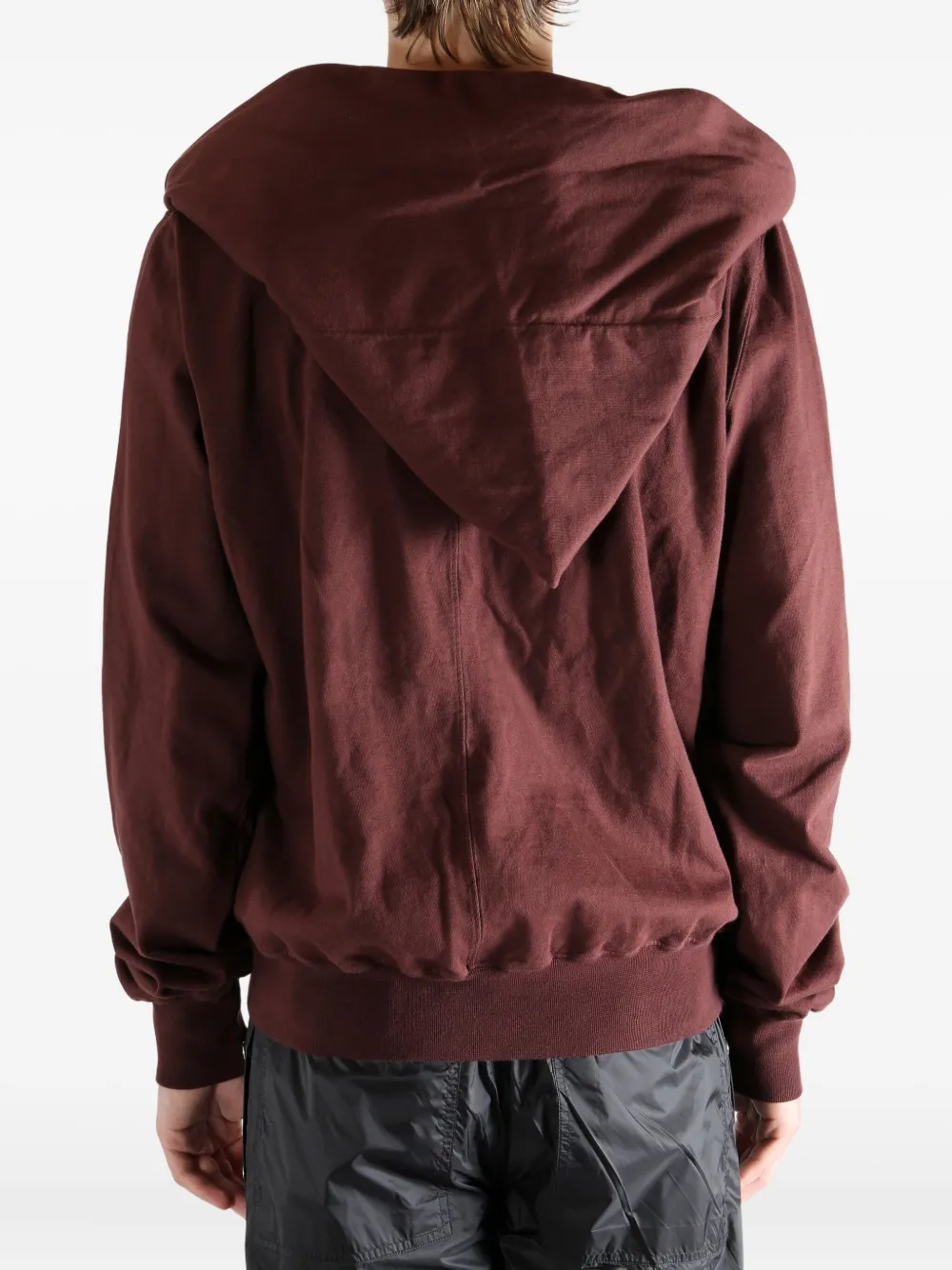 Rick Owens DRKSHDW Mountain hoodie met rits Rood
