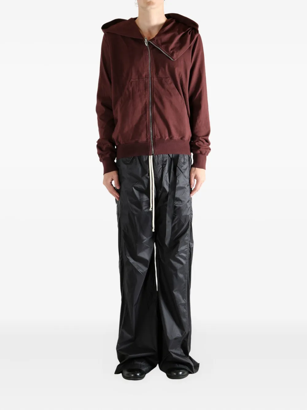 Rick Owens DRKSHDW Mountain hoodie met rits Rood