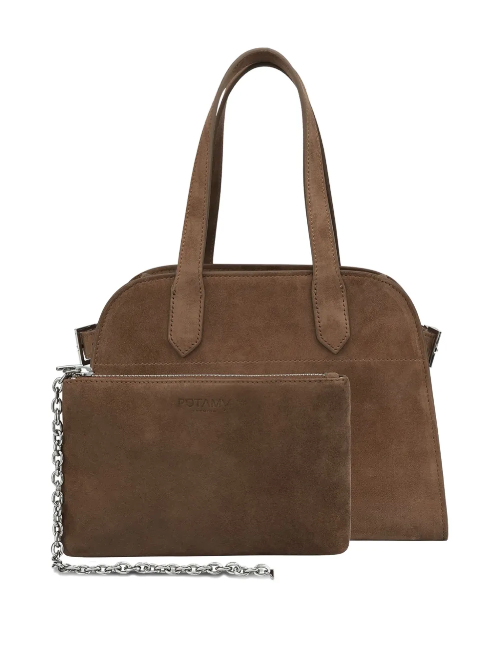 Potamy Shopper Aus Wildleder In Brown
