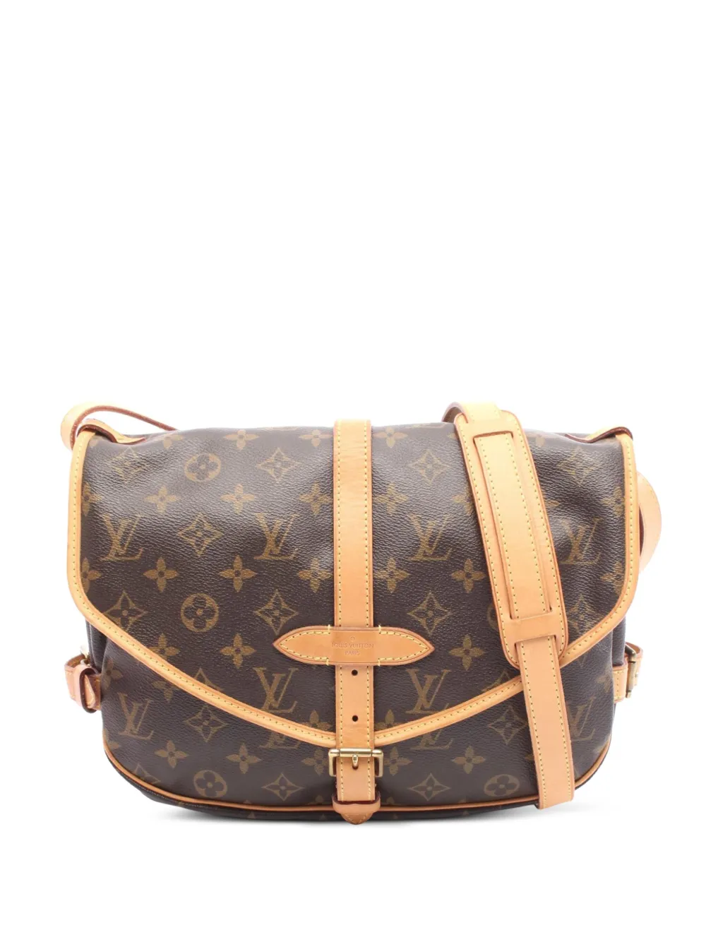 Louis Vuitton Pre-Owned 2012 モノグラム ソミュール 30 ショルダーバッグ - ブラウン Louis Vuitton Pre-Owned 2012 モノグラム ソミュール 30 ショルダーバッグ - ブラウン