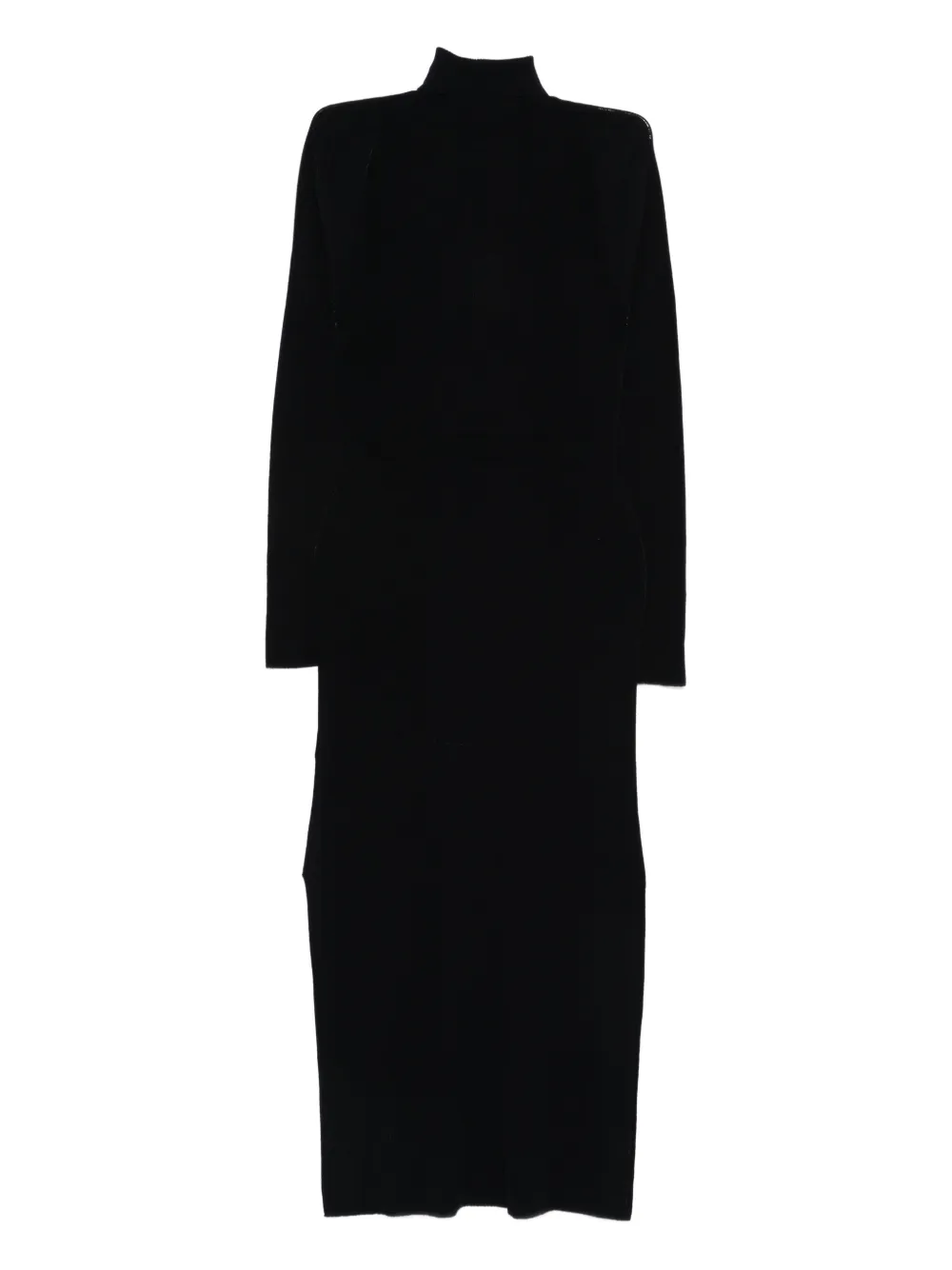 A.P.C. Marianna geribbelde jurk met trekkoord - Blauw