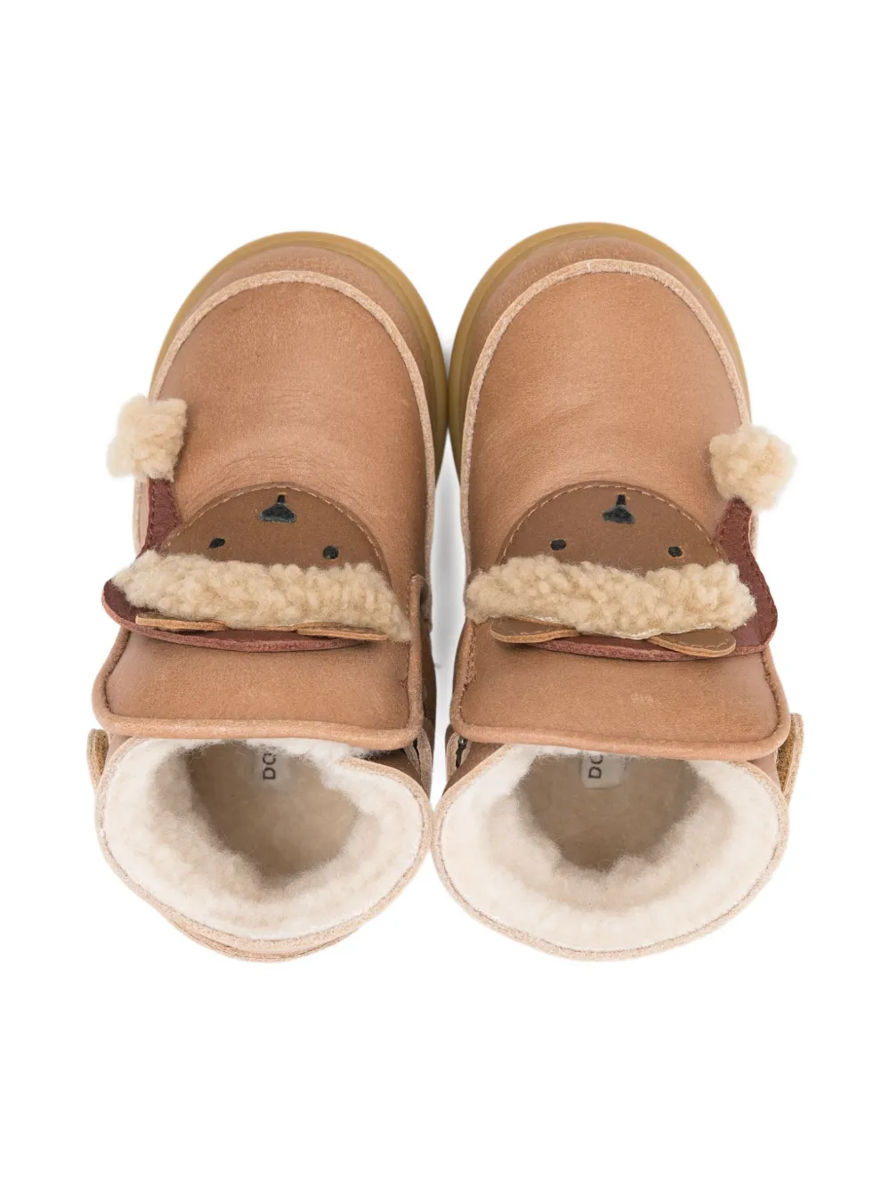 Donsje Laarzen met beerapplicatie Bruin