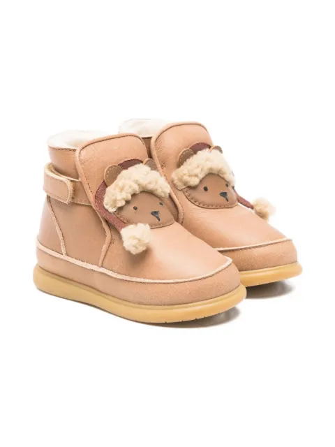 Donsje bear-appliqué boots