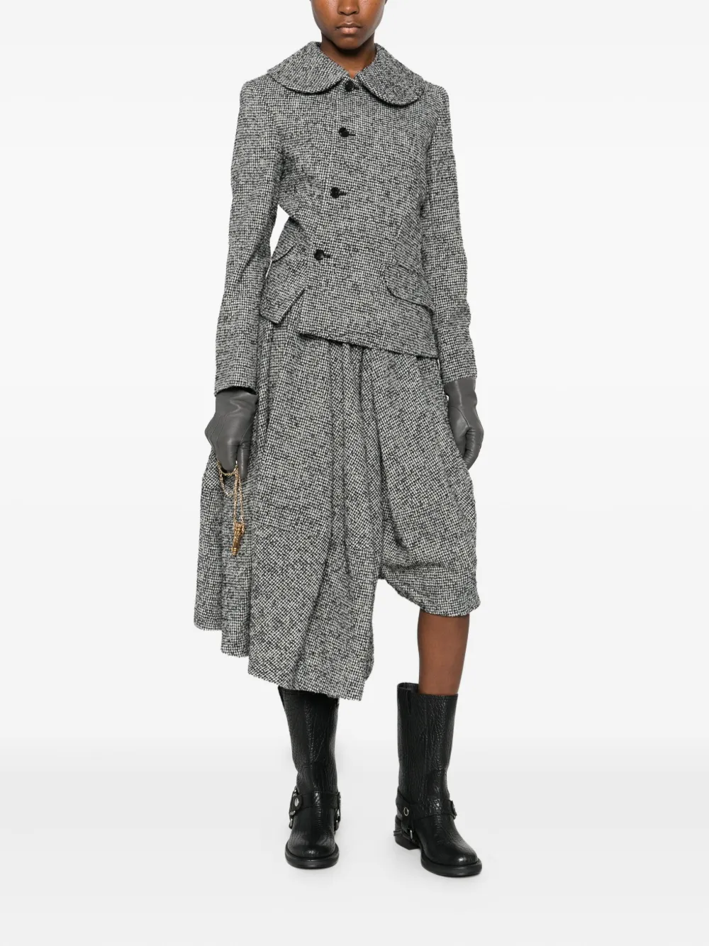 Comme Des Garçons Comme Des Garçons asymmetric skirt - Grijs
