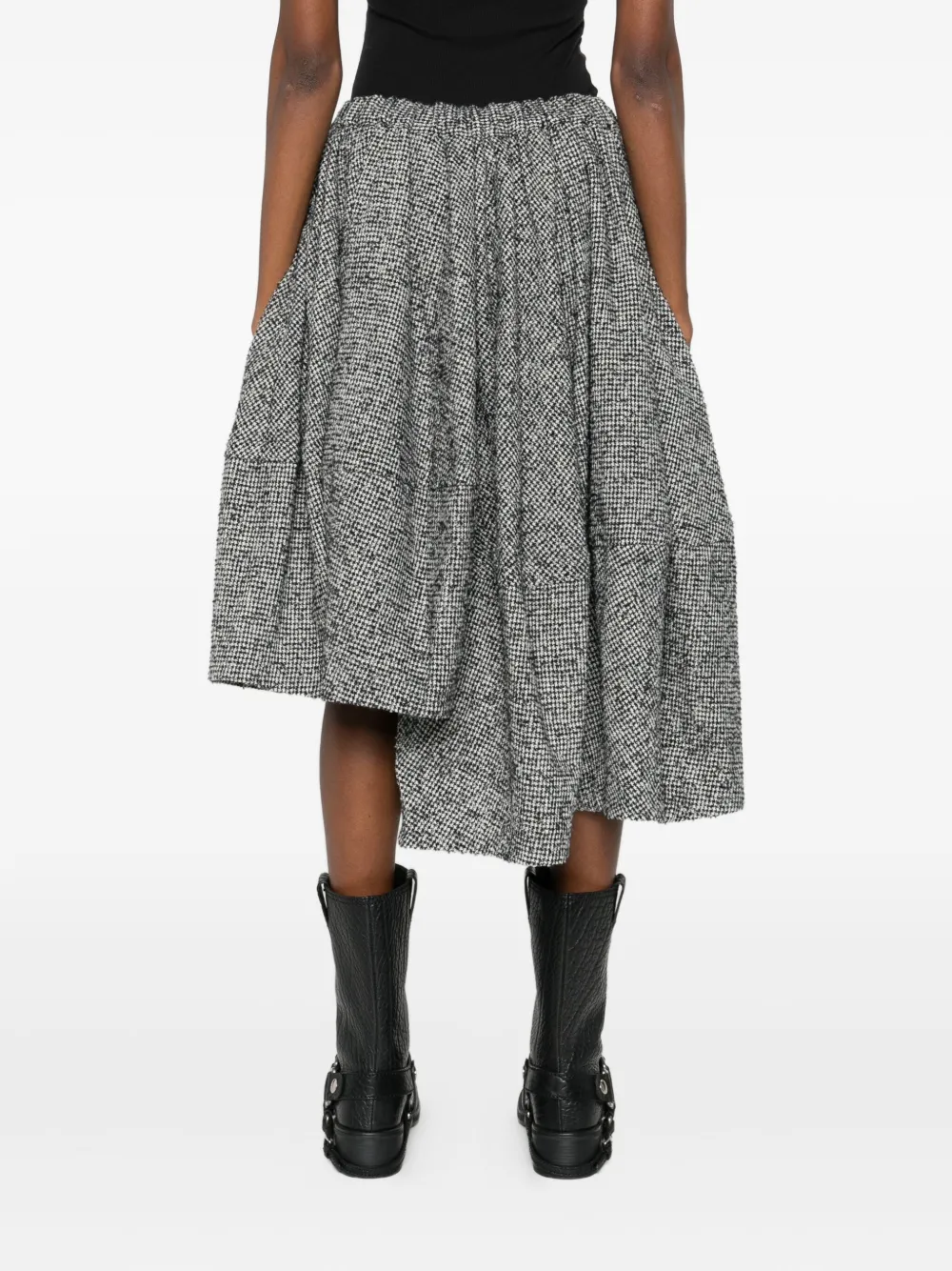 Comme Des Garçons Asymmetric Skirt In Gray