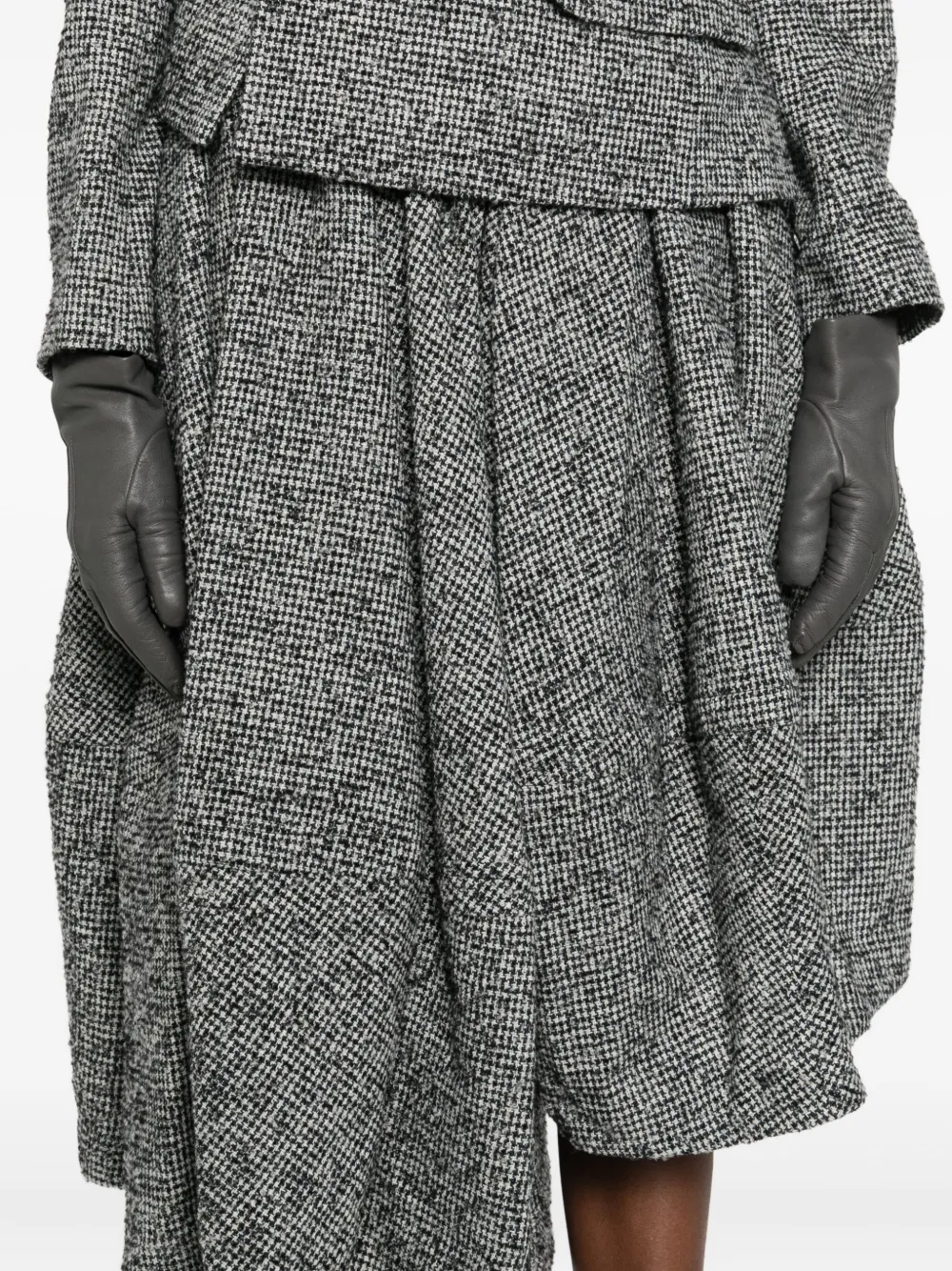 Comme Des Garçons Asymmetric Skirt In Gray