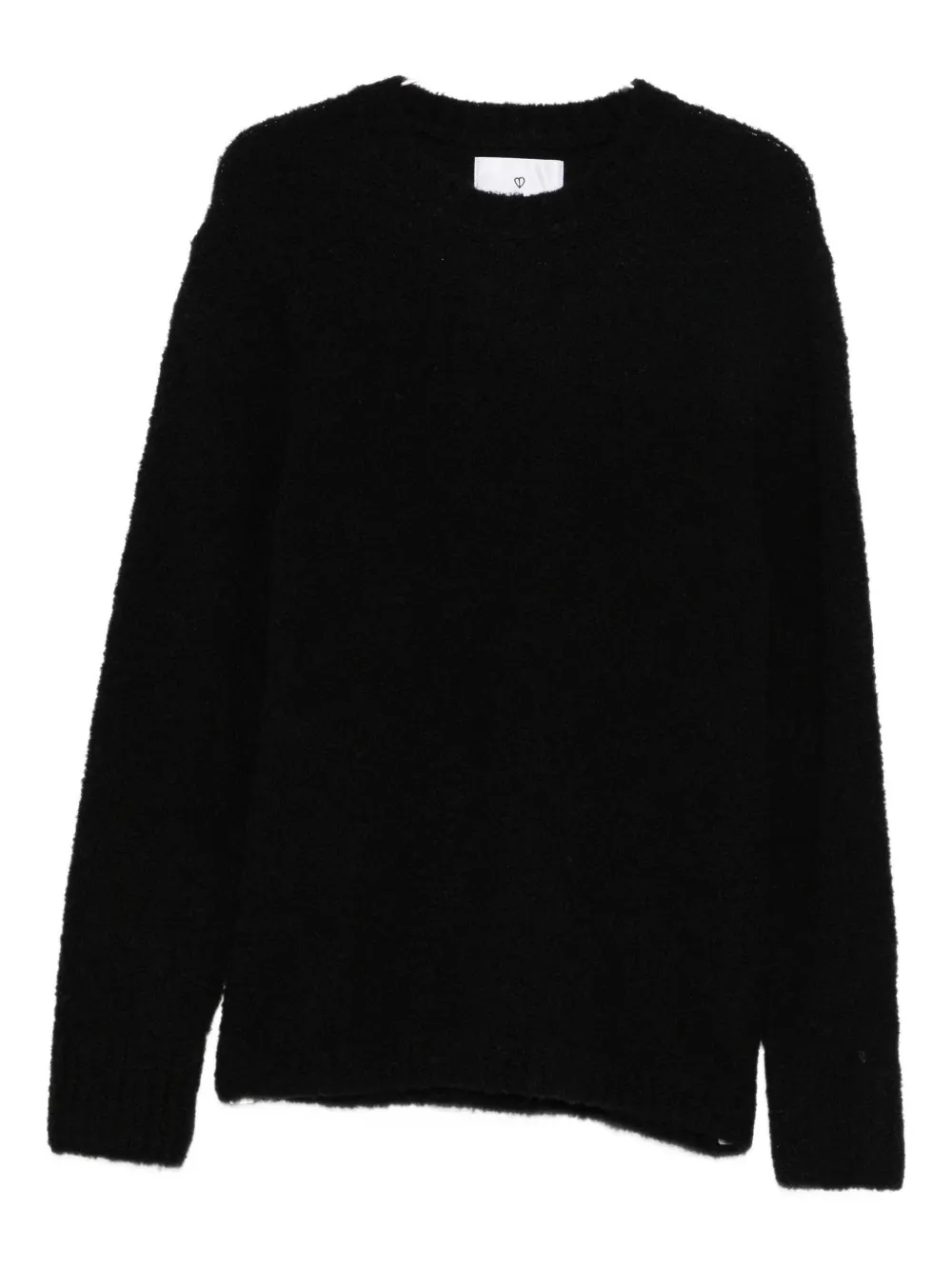 Seven Gauge Crew-neck Jumper In Black