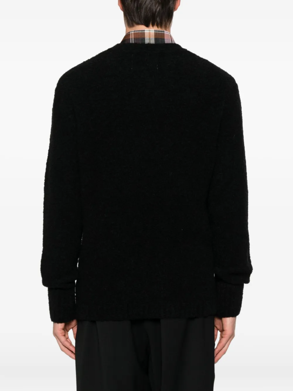Seven Gauge Crew-neck Jumper In Black