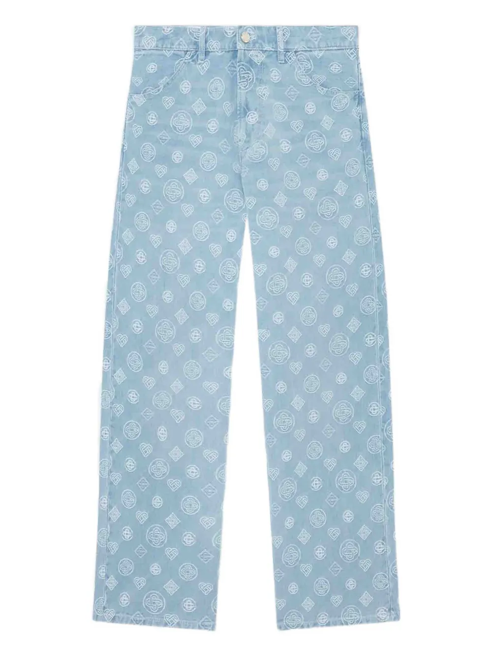 Casablanca monogram-embroidered jeans | Blue | Image 1