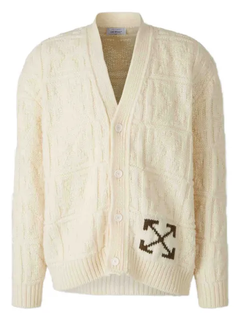 Off-White cárdigan con cuello en V