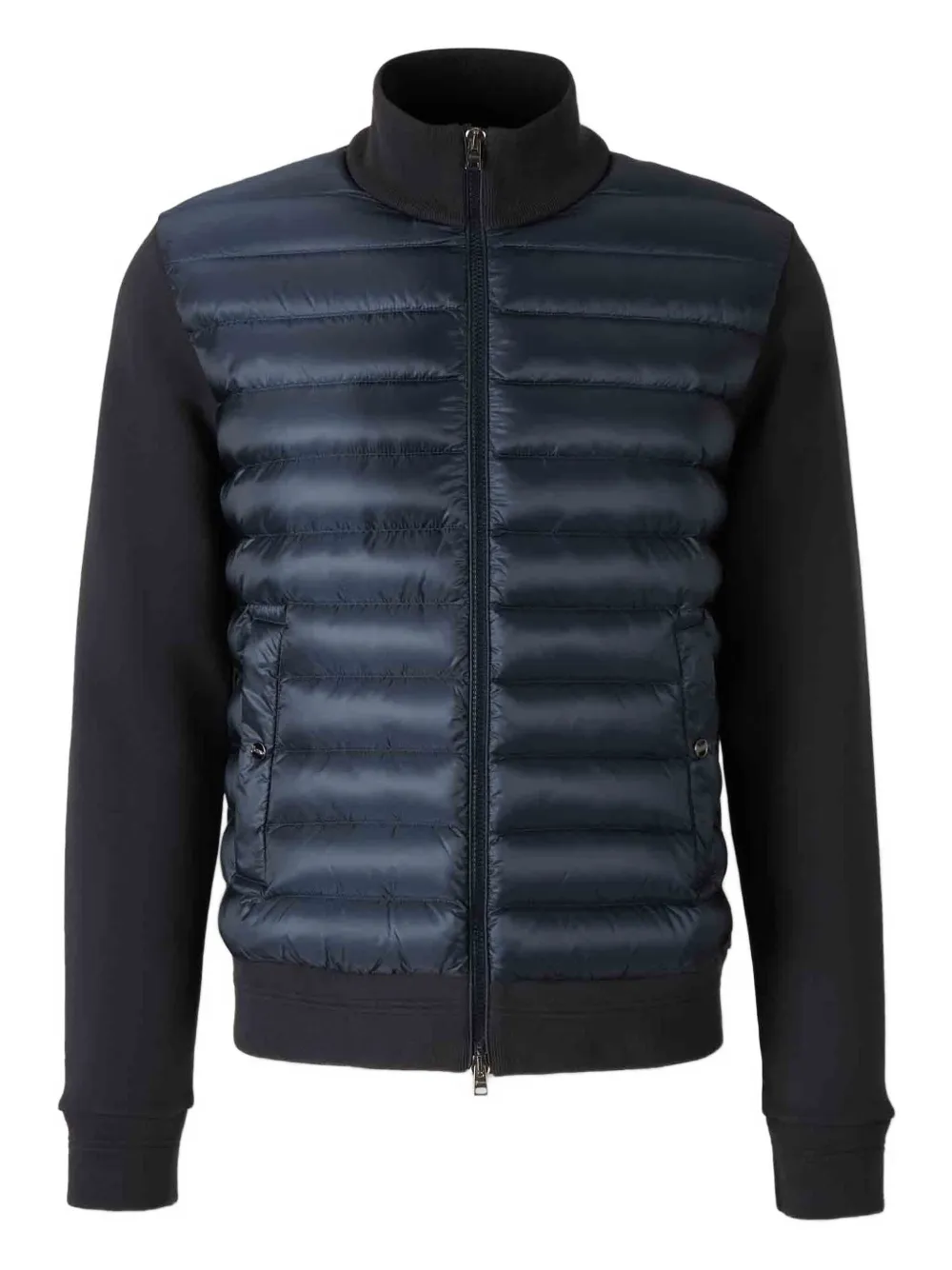 Herno ribbed high-neck jacket | Blue | Image 1