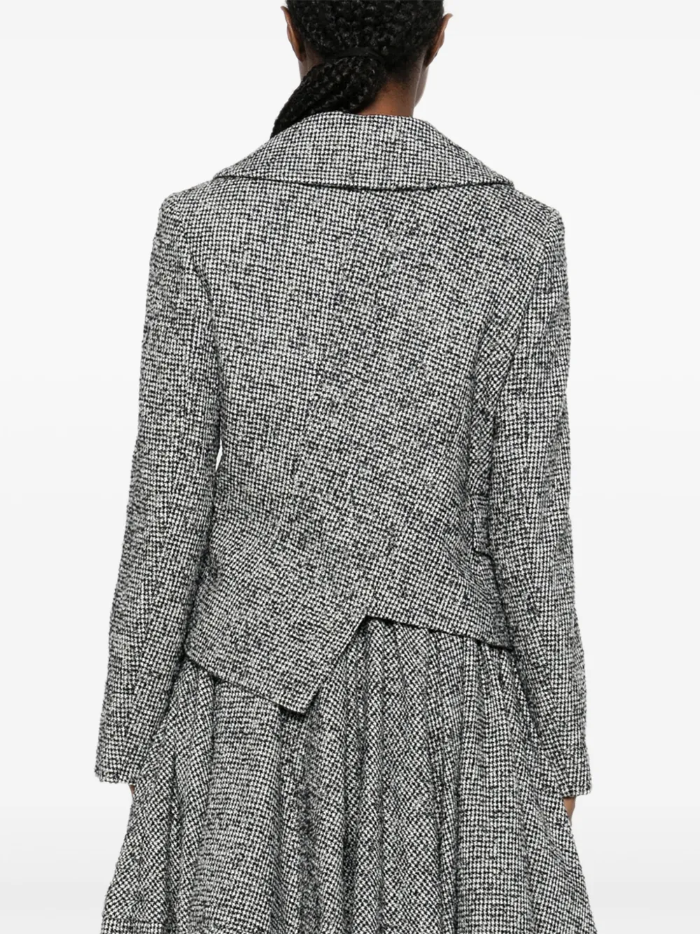 Comme Des Garçons Comme Des Garçons Asymmetrisch jack met tand Grijs