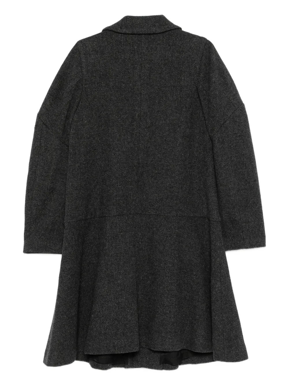 Comme Des Garçons Wool Single-breasted Coat In Gray