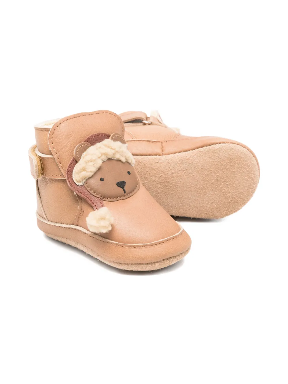 Donsje Christmas Bear crib shoes - Bruin