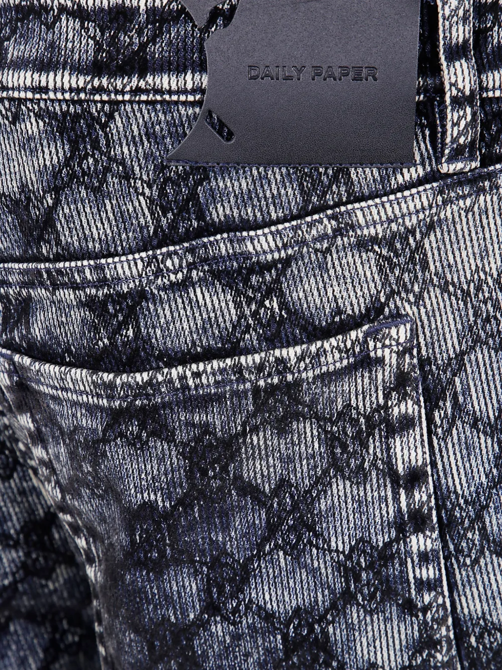 Daily Paper Logo-patch Jeans In Blue