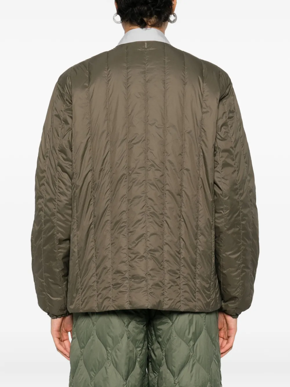 Taion Quilted Gilet In Brown